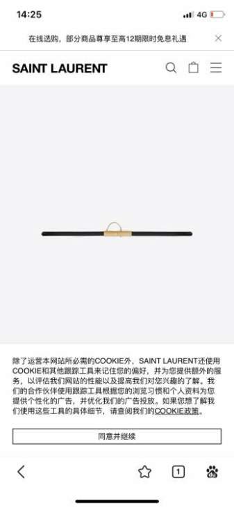 Picture of Saint Laurent Belts _SKUfw167355476fw